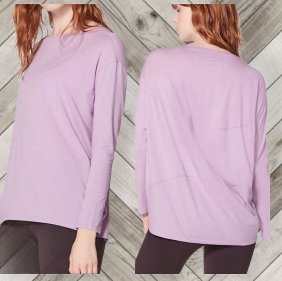 lululemon athletica Tops - LULULEMON LILAC BACK IN ACTION LONG SLEEVE